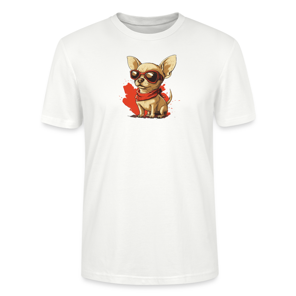 Chihuahua Design - Organic Tshirt - white