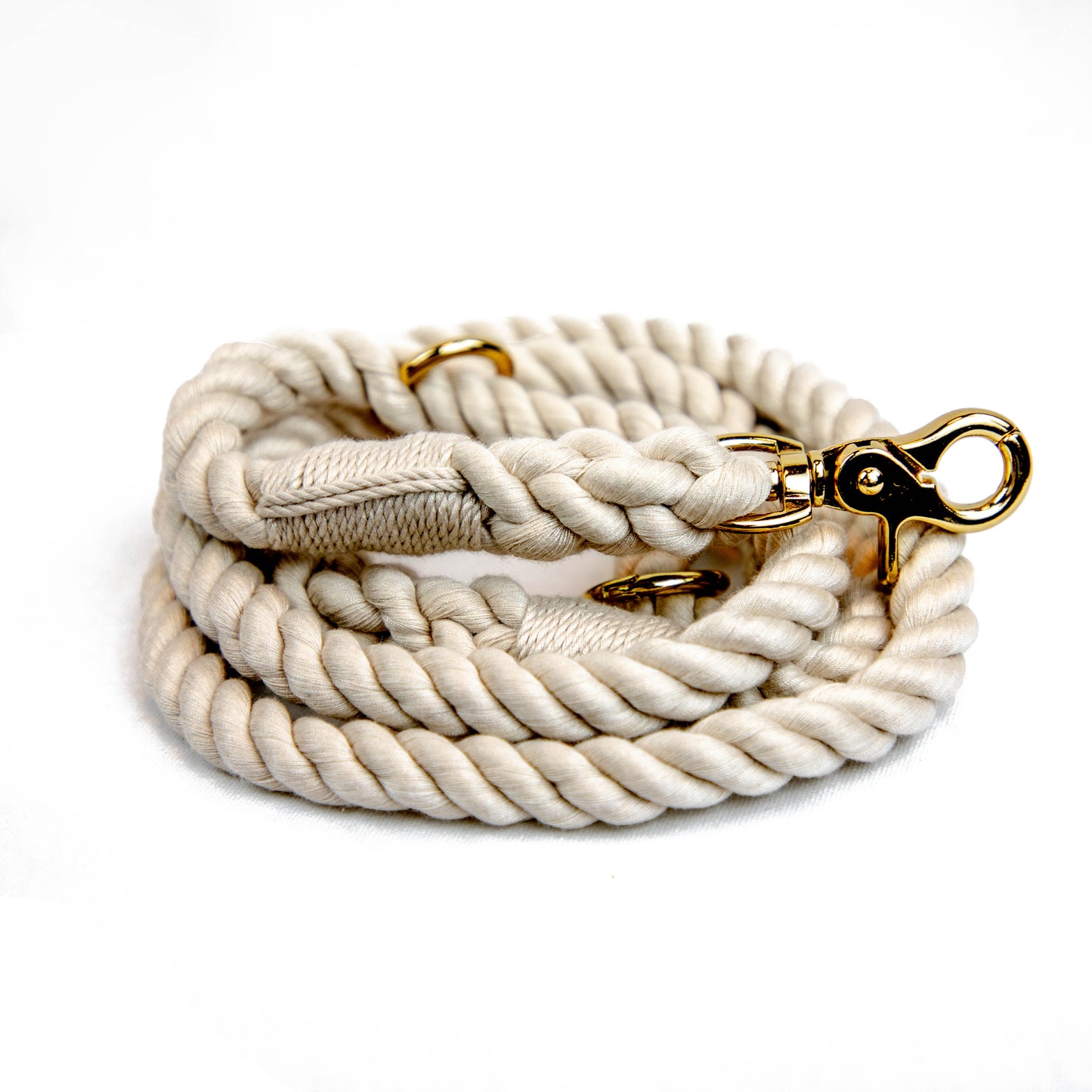 „Natural Elegance“ - Cotton Rope Leash in beige