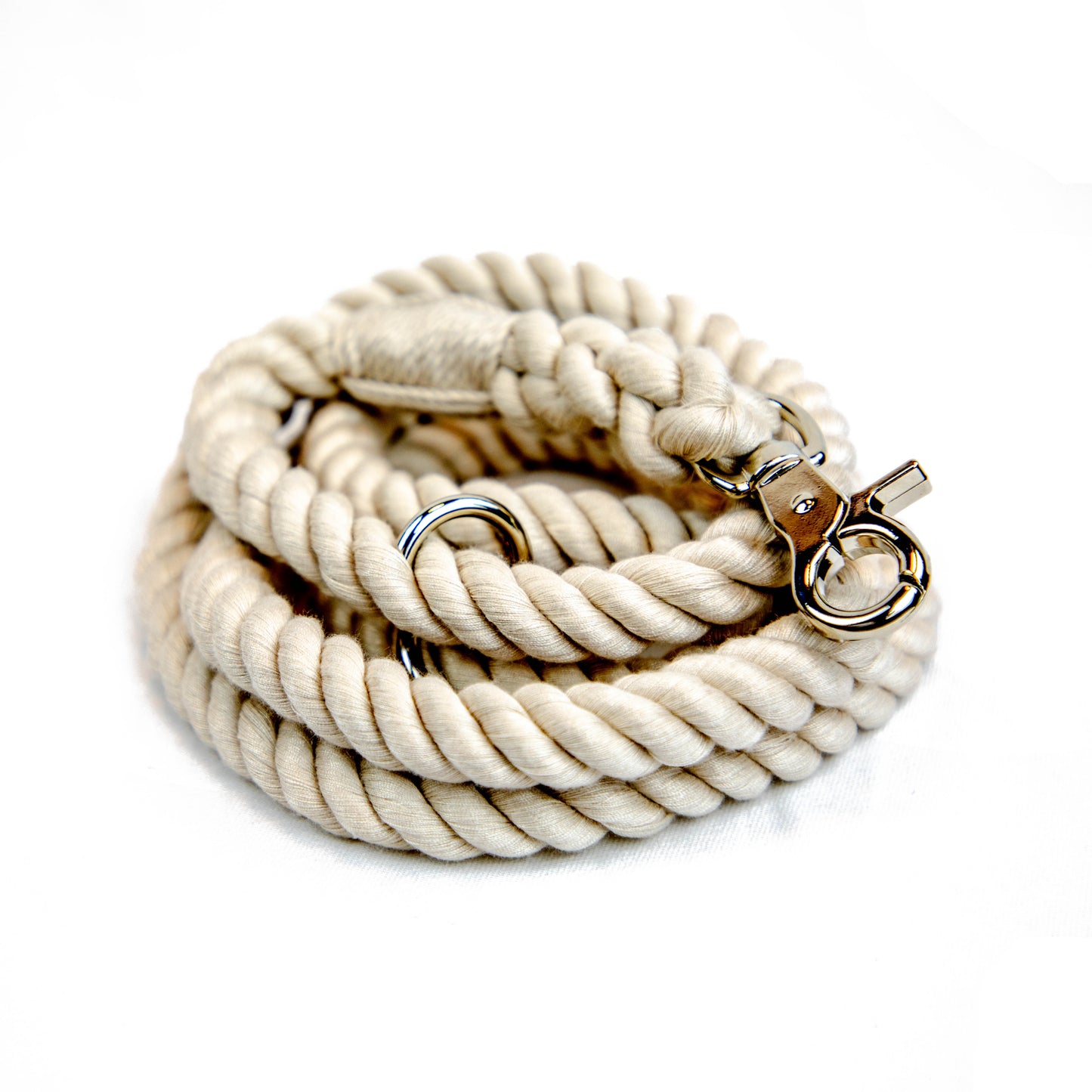 „Natural Elegance“ - Cotton Rope Leash in beige