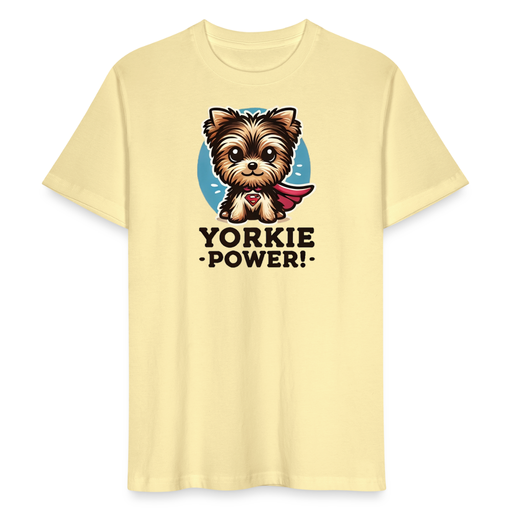 Yorkie Power Design - Organic T-Shirt - cream