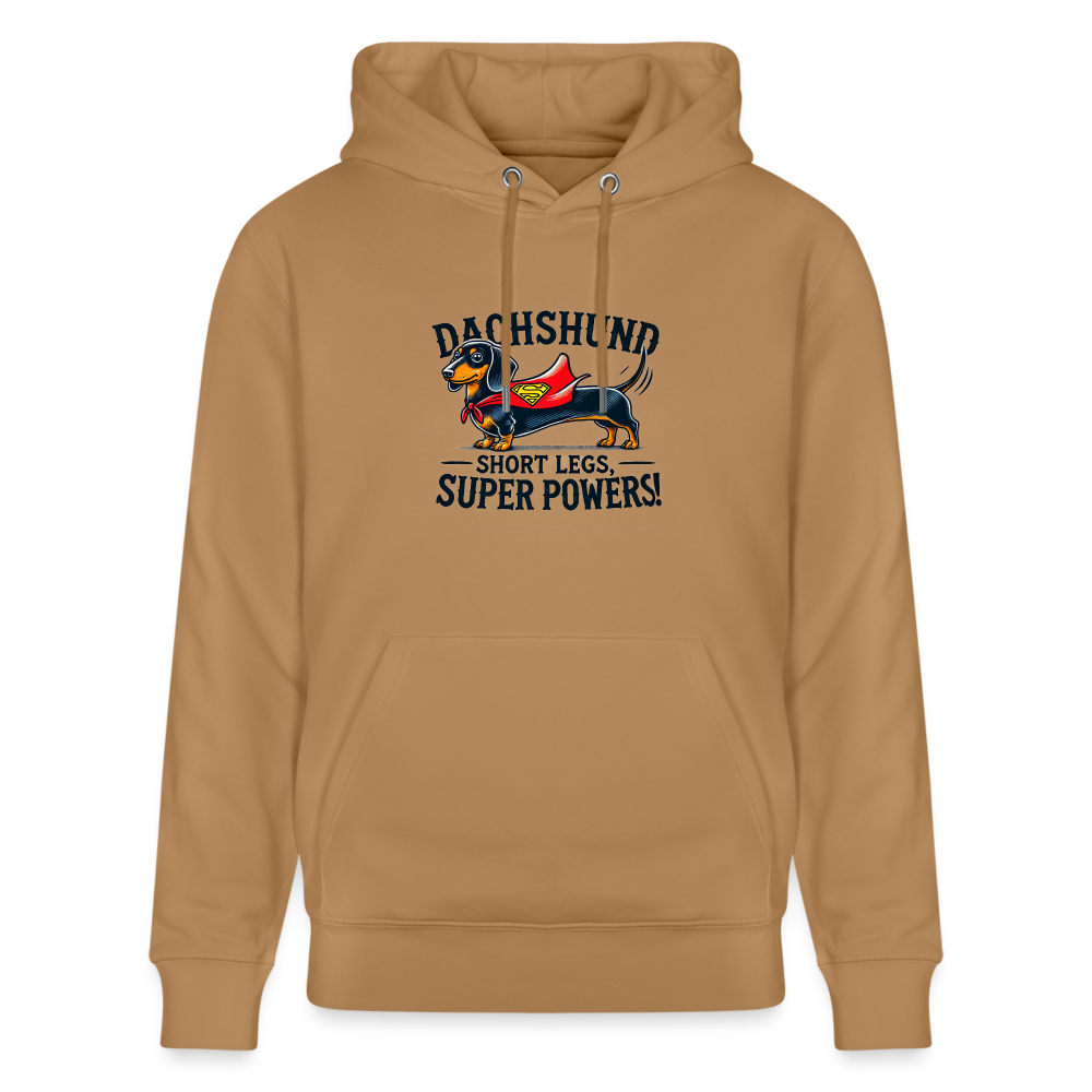 Dachshund Design - Organic Hoodie - Latte